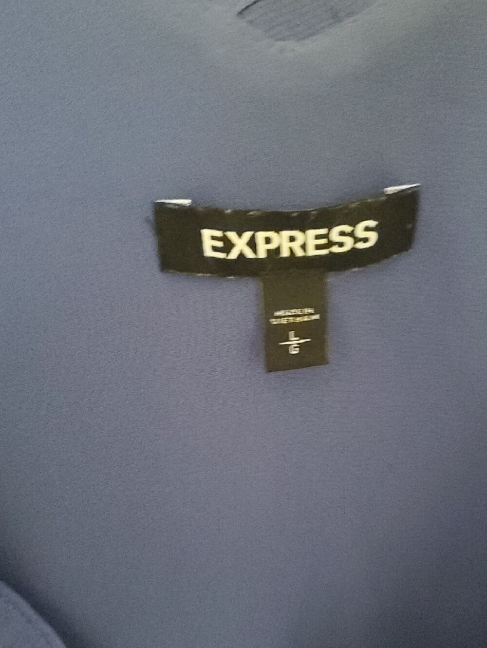 2/$10 Express Blue Ruffle-Trim Camisole - Picture 2 of 2